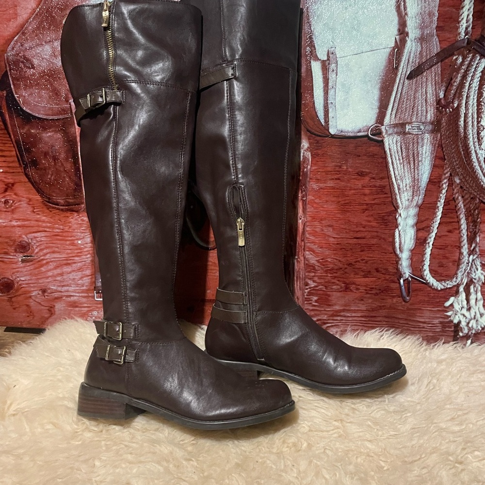 BCBGeneration OTK brown leather boots